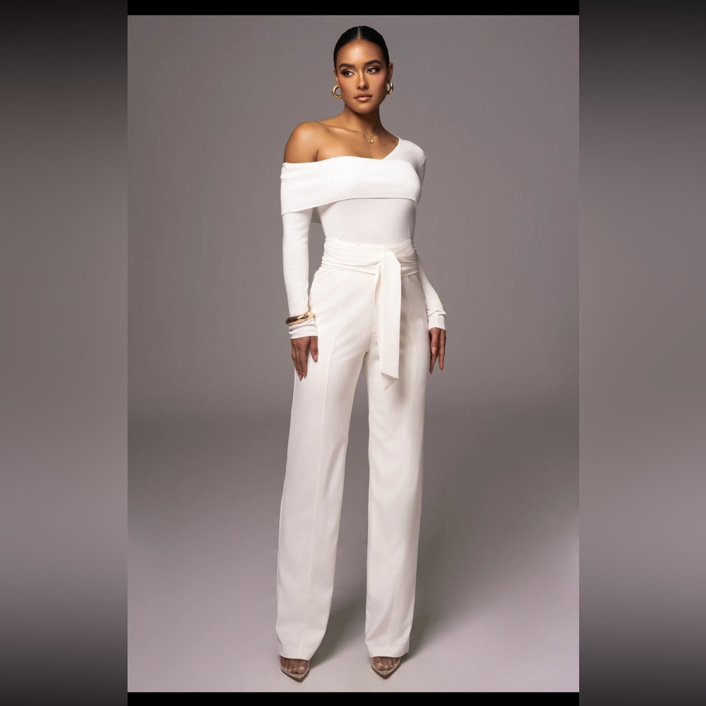 Ivory Safiya Wide Leg Pants